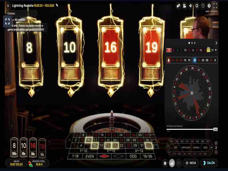 Características de la estrategia en la Lightning Roulette